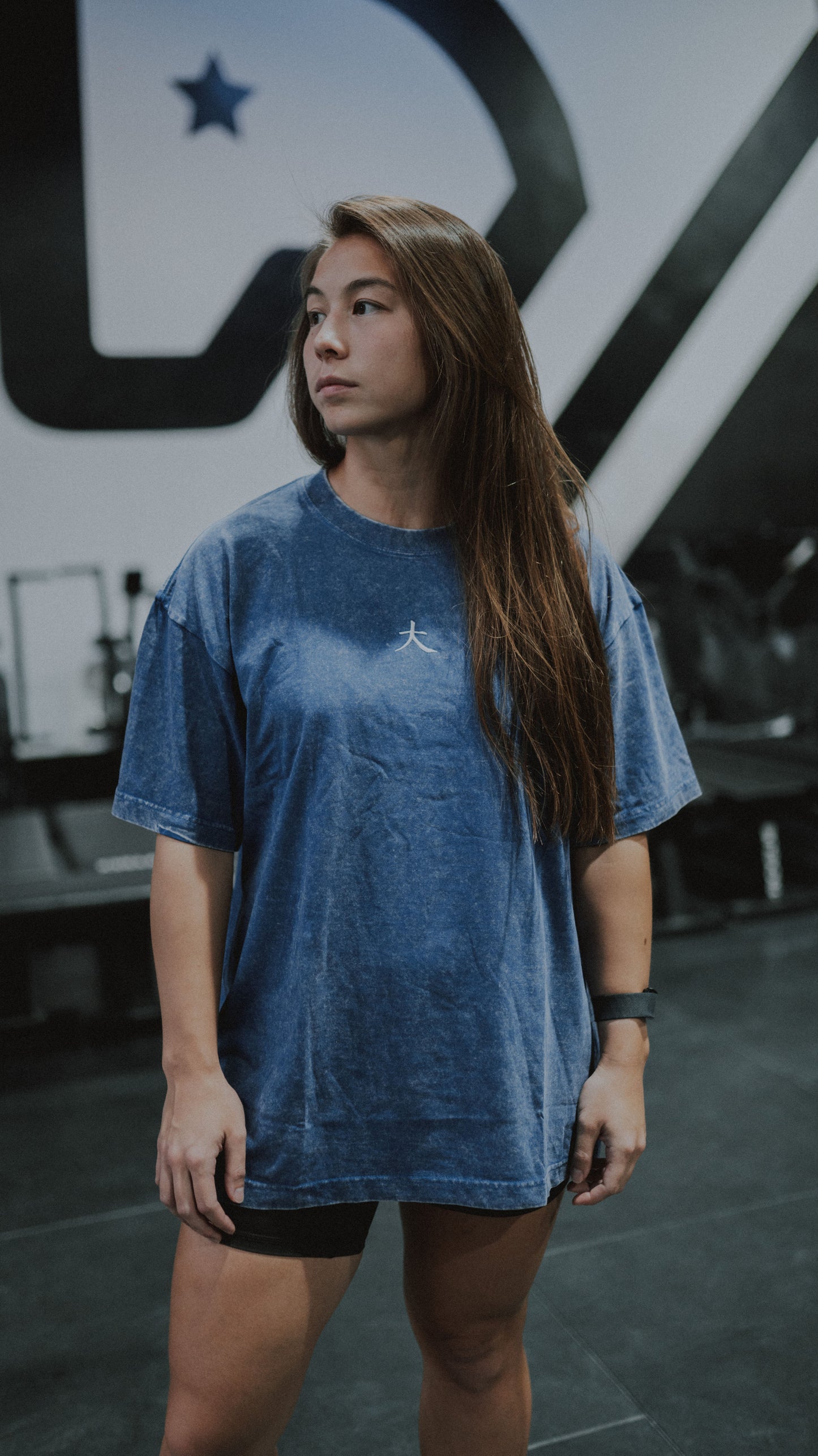 Blue 大 T-Shirt