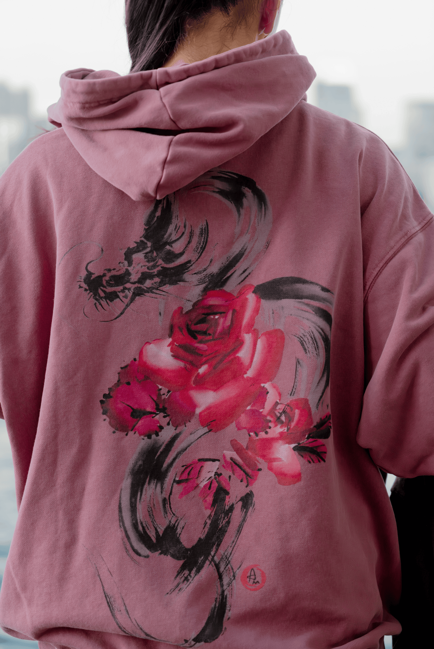 Pink 大 Hooded Sweatshirt (Pre-order from 25th Oct to 8th Nov)