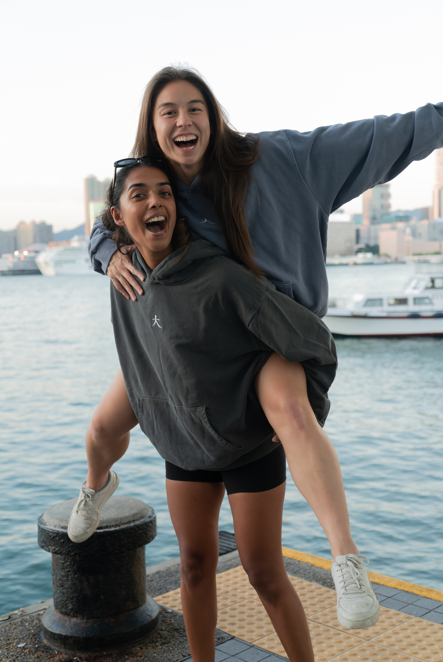 Grey 大 Hooded Sweatshirt (NO BACK DESIGN) (Pre-order from 25th Oct to 8th Nov)