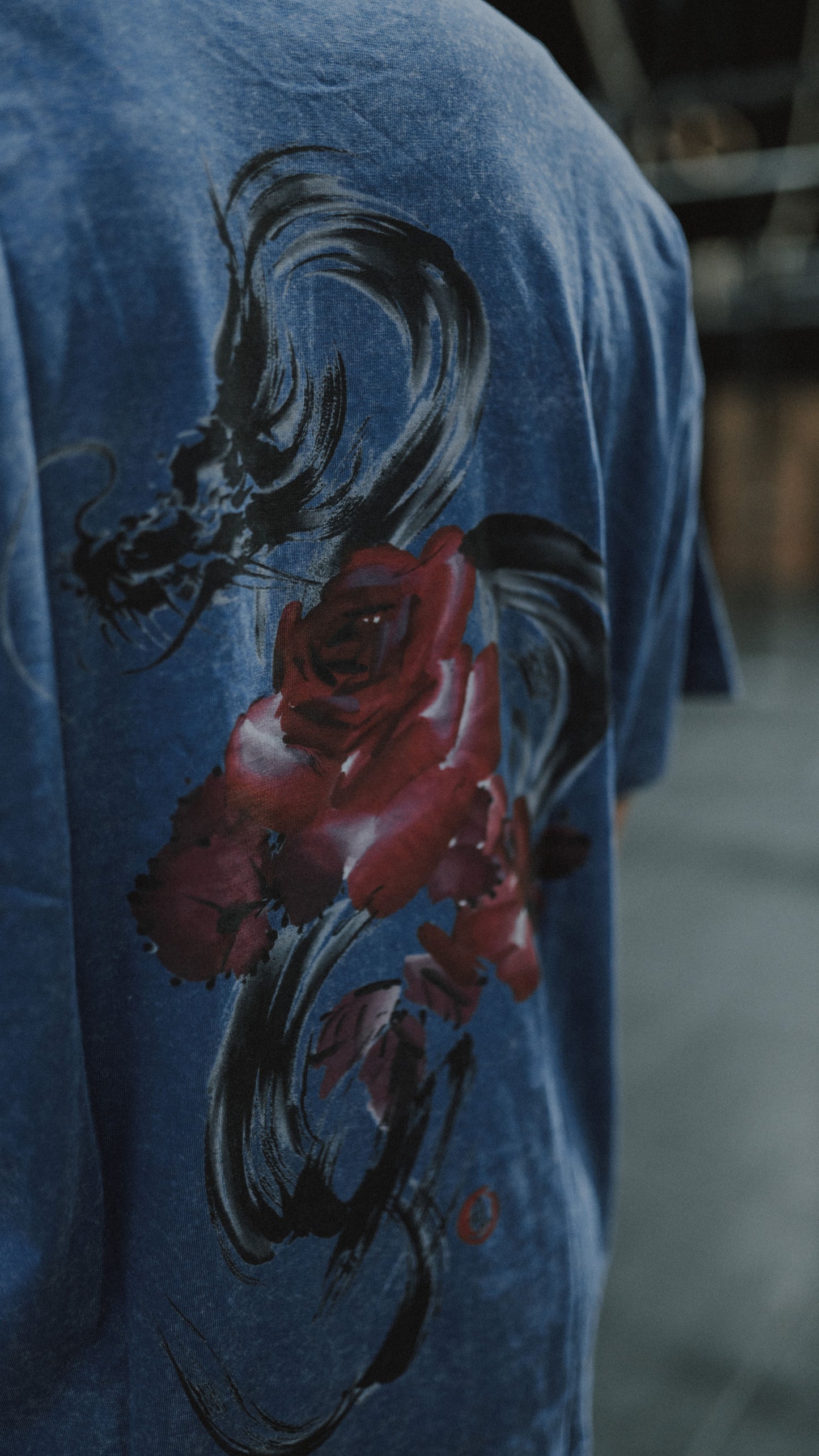 Blue 大 T-Shirt