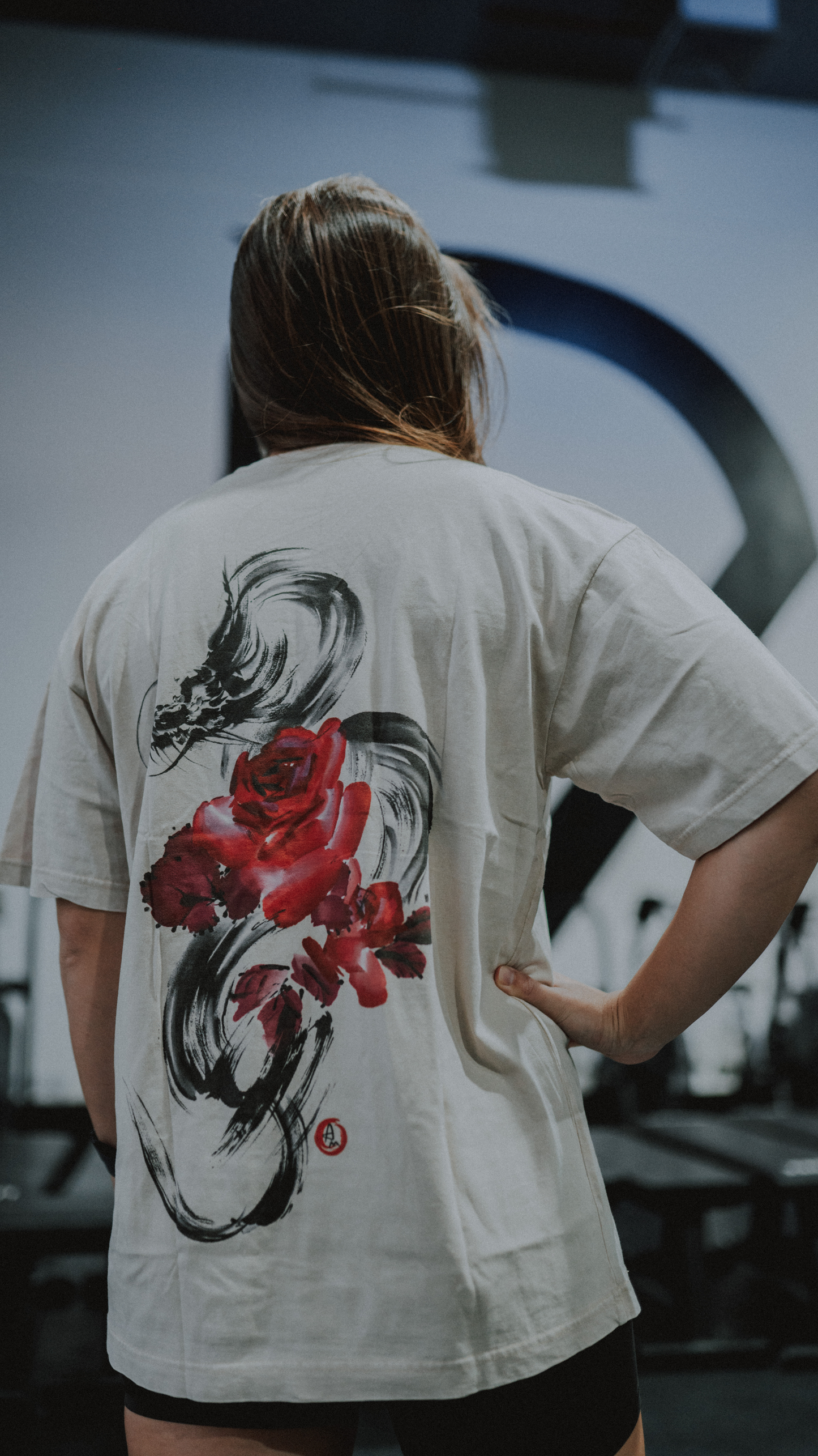 Beige 大 T-Shirt